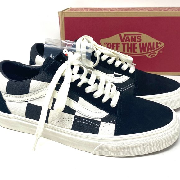 VANS Old Skool Oversize Checkerboard Black Canvas Shoes Men's Size VN0A5AO95WS - Picture 3 of 12